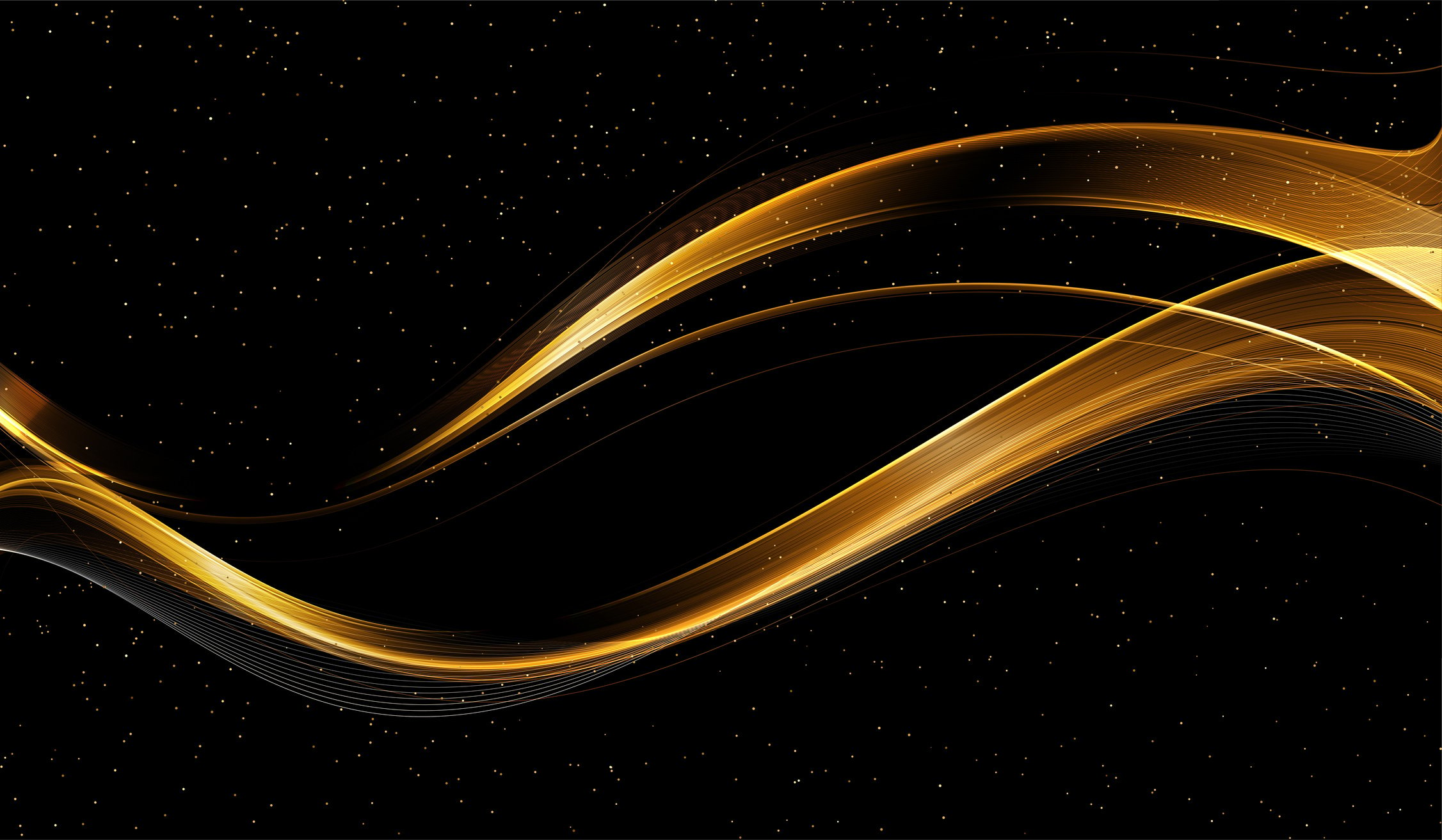 Gold black background